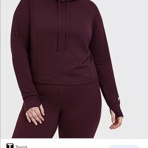 torrid cropped hoodie